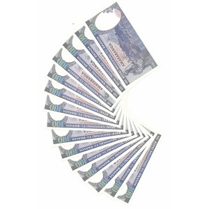 Rwanda, 100 Franków 2004 - Zestaw 15 egz.