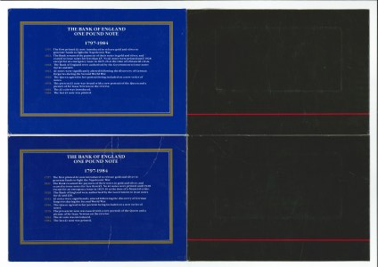 Great Britain, Set of banknotes - 4 copies.