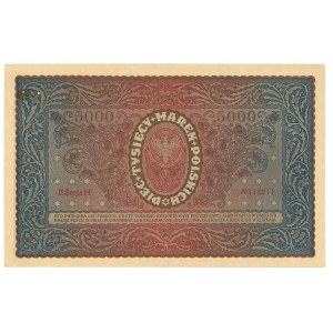 II RP, 5000 marek polskich 1920 II Serja H - 112211 !