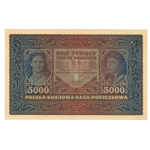 II RP, 5000 marek polskich 1920 II Serja H - 112211 !