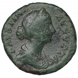 Roman Empire, Faustina Minor, Sestertius