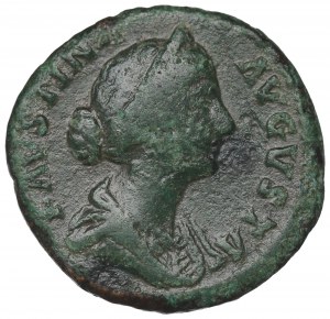 Roman Empire, Faustina Minor, Sestertius