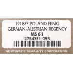 Kingdom of Poland, 1 fenig 1918 - NGC MS61