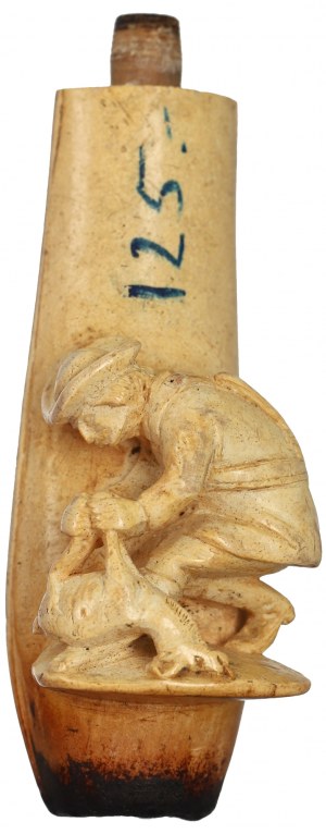 Europa, Główka fajki rzeźbiona, w etui