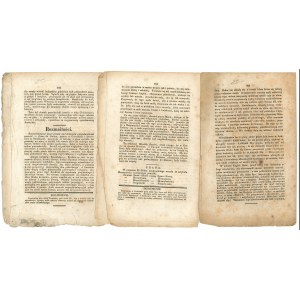 Goniec Krakowski 1830 rok - zestaw 3 egz.