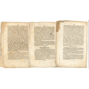 Goniec Krakowski 1830 rok - zestaw 3 egz.