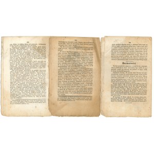 Goniec Krakowski 1830 rok - zestaw 3 egz.