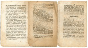 Goniec Krakowski 1830 - set of 3 copies.