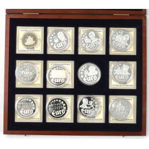 Europe, 10 Euro medal set - silver