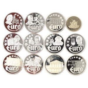 Europe, 10 Euro medal set - silver
