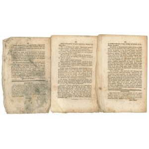 Goniec Krakowski 1830 rok - zestaw 3 egz.