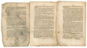 Goniec Krakowski 1830 - set of 3 copies.