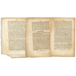 Goniec Krakowski 1830 rok - zestaw 3 egz.