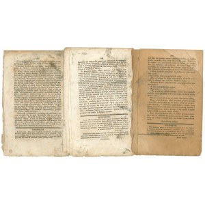 Goniec Krakowski 1830 rok - zestaw 3 egz.