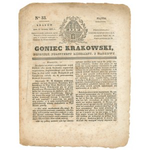 Goniec Krakowski 1831 rok - nr 39