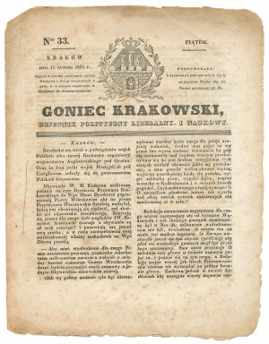 Goniec Krakowski 1831 - No. 39