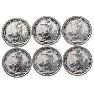 Wielka Brytania, Zestaw Britannia 1/10 uncji