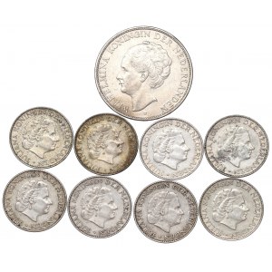 Netherlands, Lot 1-2-1/2 gulden 1930-57