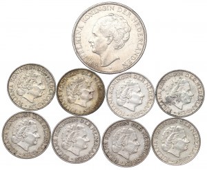 Netherlands, Lot 1-2-1/2 gulden 1930-57