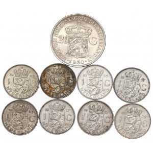 Netherlands, Lot 1-2-1/2 gulden 1930-57
