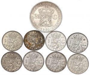 Netherlands, Lot 1-2-1/2 gulden 1930-57