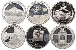 USA, 1/4 Dollar lot 2006-13
