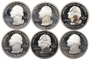 USA, 1/4 Dollar lot 2006-13
