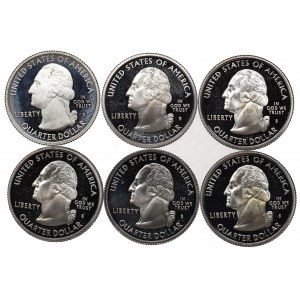 USA, 1/4 Dollar lot 2001-14