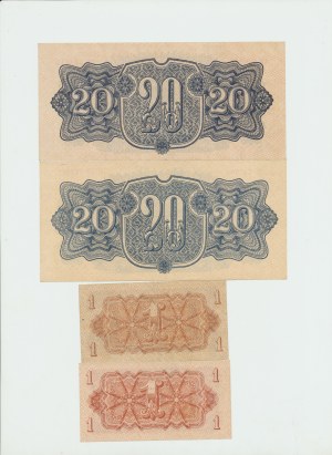 Czechoslovakia, Set 1, 20 crowns 1944