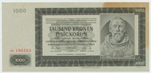 Bohemia and Moravia, 1,000 crowns 1942