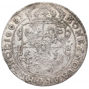 John II Casimir, 18 groschen 1668, Bromberg