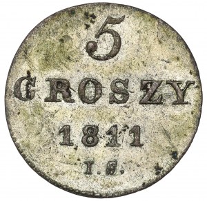 Duchy of Warsaw, 5 pennies 1811 I.S..