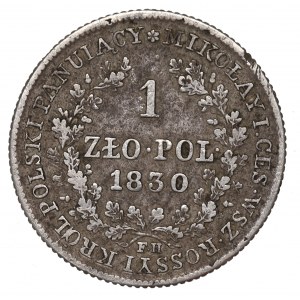 Kingdom of Poland, Nicholas I, 1 zloty 1830