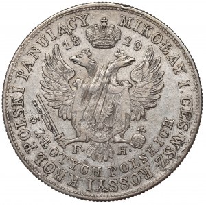 Kingdom of Poland, Nicholas I, 5 zloty 1829