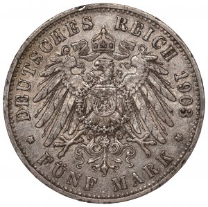 Germany, Prussia, 5 mark 1903
