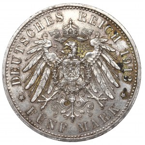 Germany, Preussen, 5 mark 1913