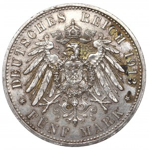 Germany, Preussen, 5 mark 1913