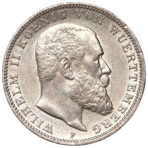 Germany, Württemberg, 3 marks 1908