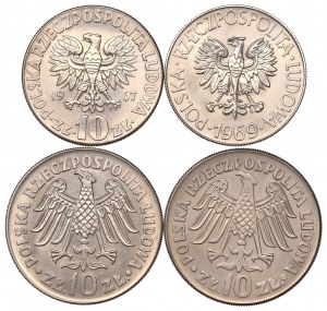 People's Republic of Poland, Set of 10 Gold 1964-69