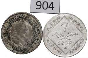 Austria, Lot 7 and 20 kreuzers