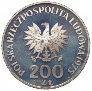 People's Republic of Poland, 200 gold 1975 XXX Anniversary of Victory - Trial Silver