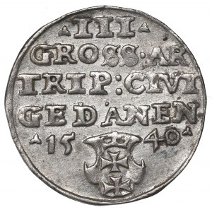 Sigismund I the Old, 3 groschen 1540, Danzig