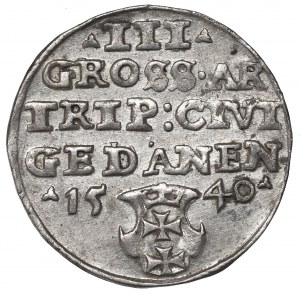 Sigismund I the Old, 3 groschen 1540, Danzig