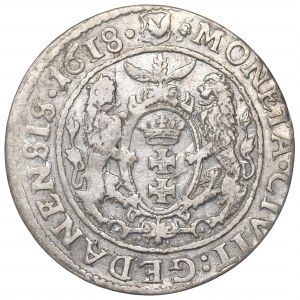 Sigismund III, 18 groschen 1618, Danzig