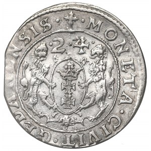 Sigismund III, 18 groschen 1624, Danzig - date overstriked