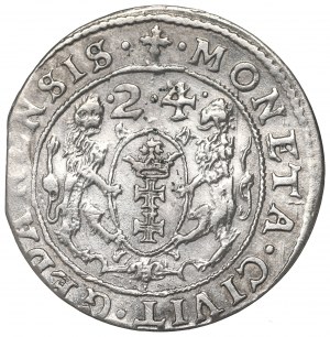Sigismund III, 18 groschen 1624, Danzig - date overstriked