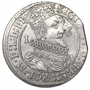 Sigismund III, 18 groschen 1624, Danzig - date overstriked