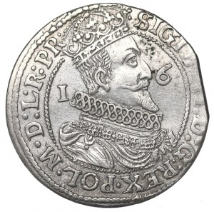 Sigismund III, 18 groschen 1624, Danzig - date overstriked