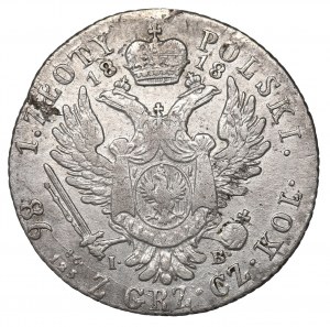 Kingdom of Poland, Alexander I, 1 zloty 1818 IB