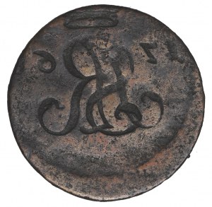 Poniatowski, Half-penny 1768 - brockage